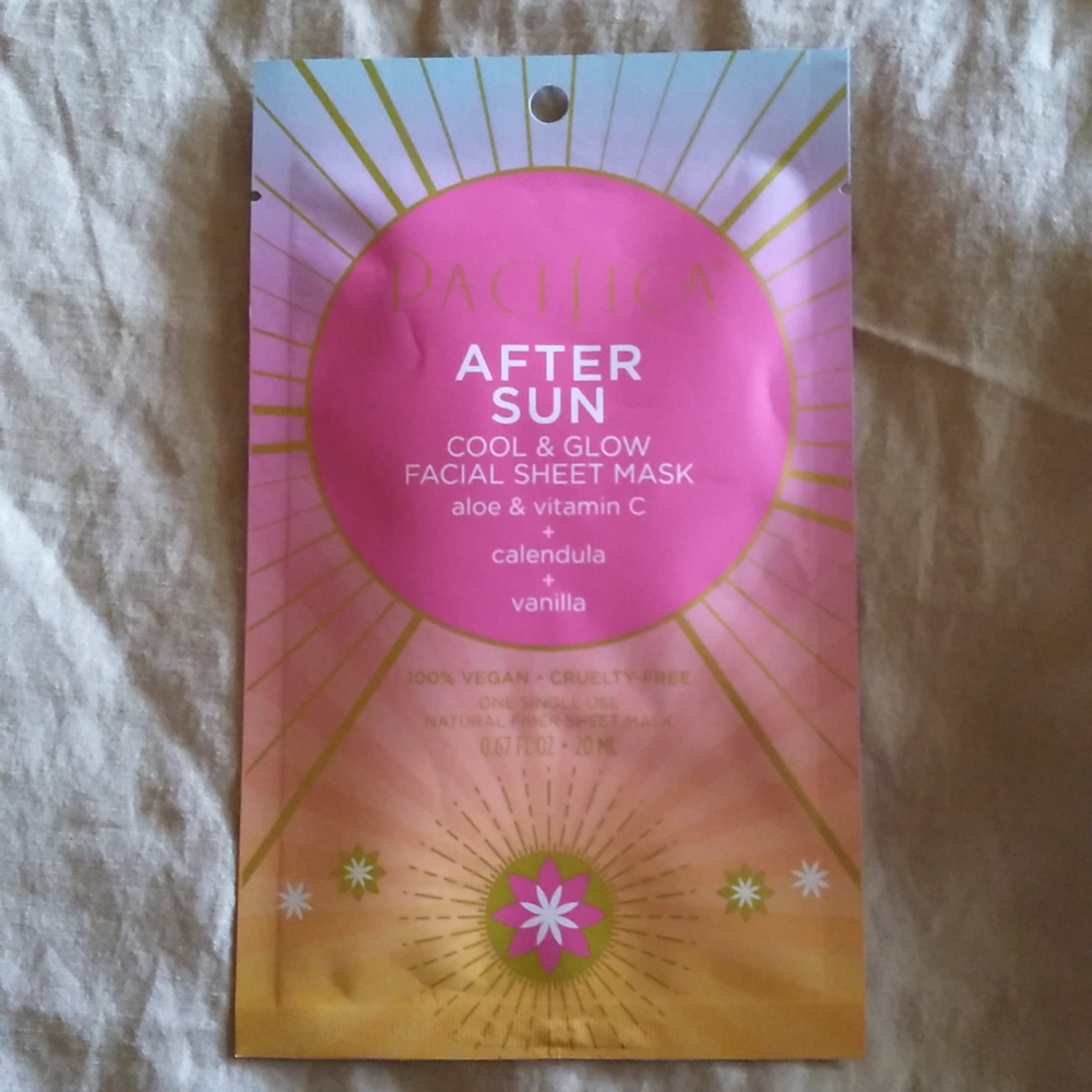 Pacifica after sun cool and glow facial mask